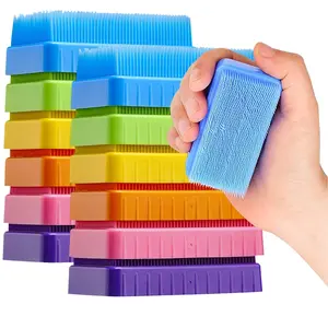 Sensory Brush Therapressure Therapy Brush for Occupational and Sensory Brushing, Stimulating, Calming Tools for Kids and Adults, Soft Flexible Bristles, Latex Free (Colored 12-Pack)fidget toys