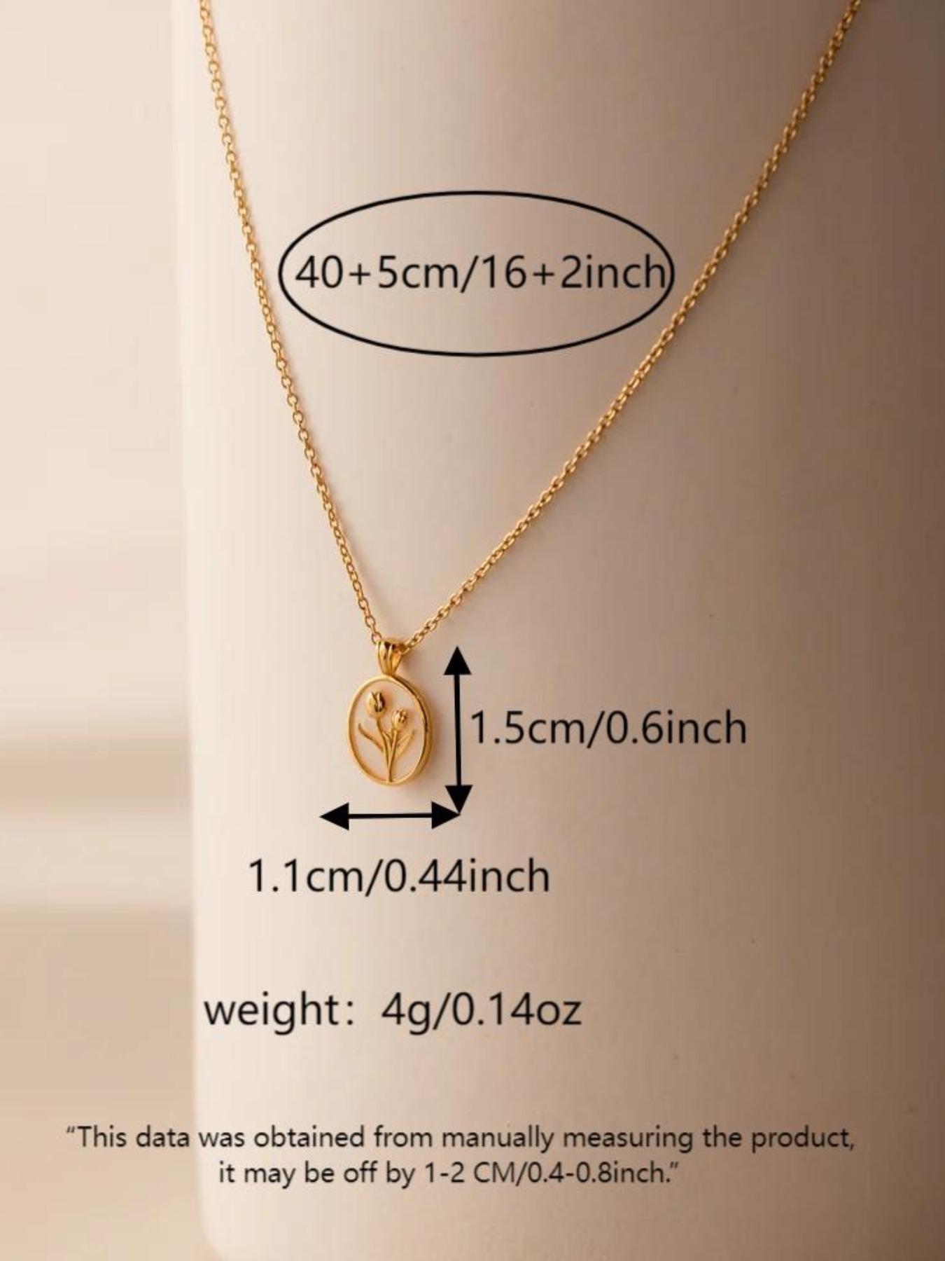 Elegant Tulip Pendant Necklace, Vintage Floral Design, Adjustable Clavicle Chain, Sweet Cute Jewelry Gift for Women, Exquisite Chain Jewelry