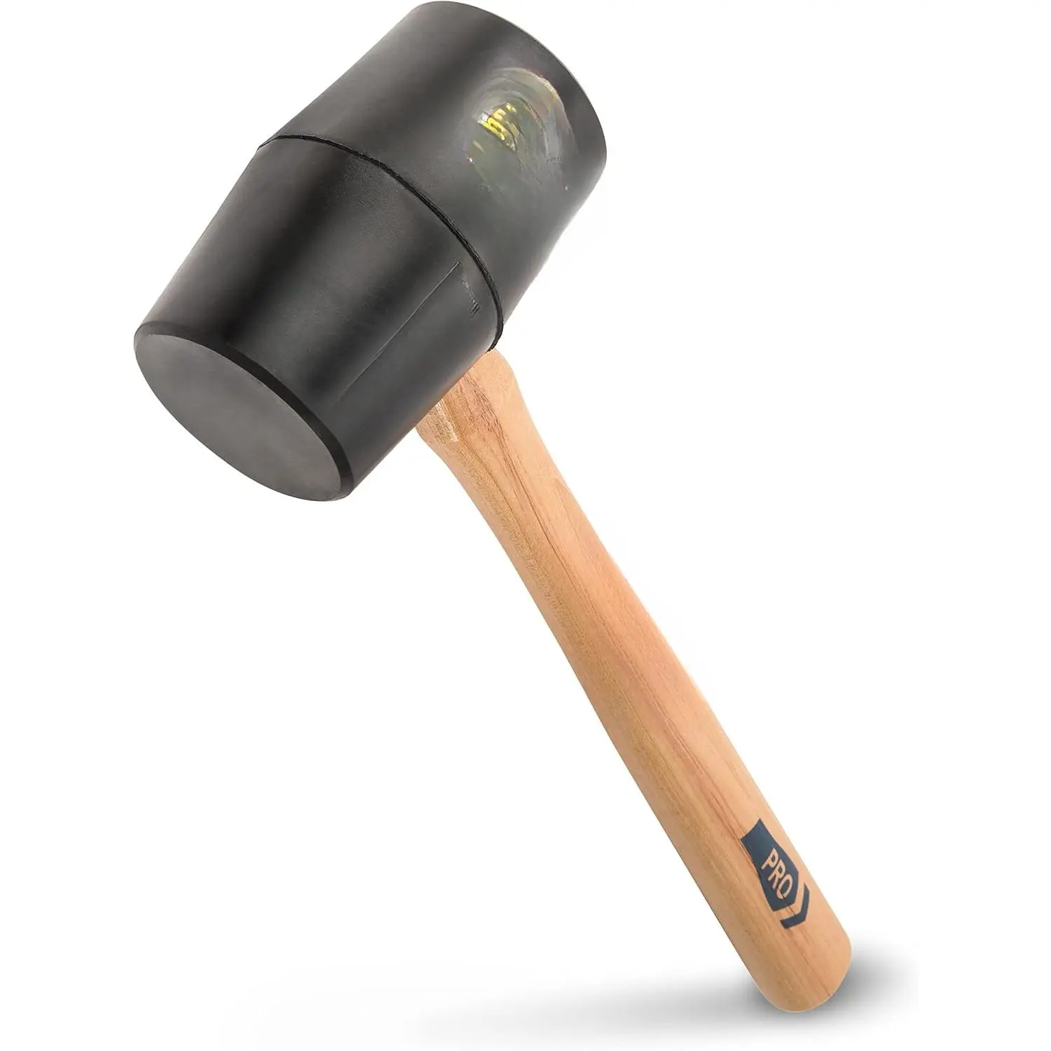 DH-18 18 Oz Deadhead Rubber Mallet, Wood Handle , Black
