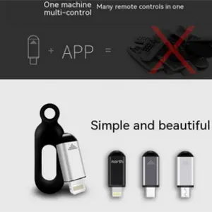 All-in-One Aluminum Cell Phone Infrared Transmitter Remote Control Universal Remote Smartphone Controller Adapter for Tv Fan Camera Air Conditioner