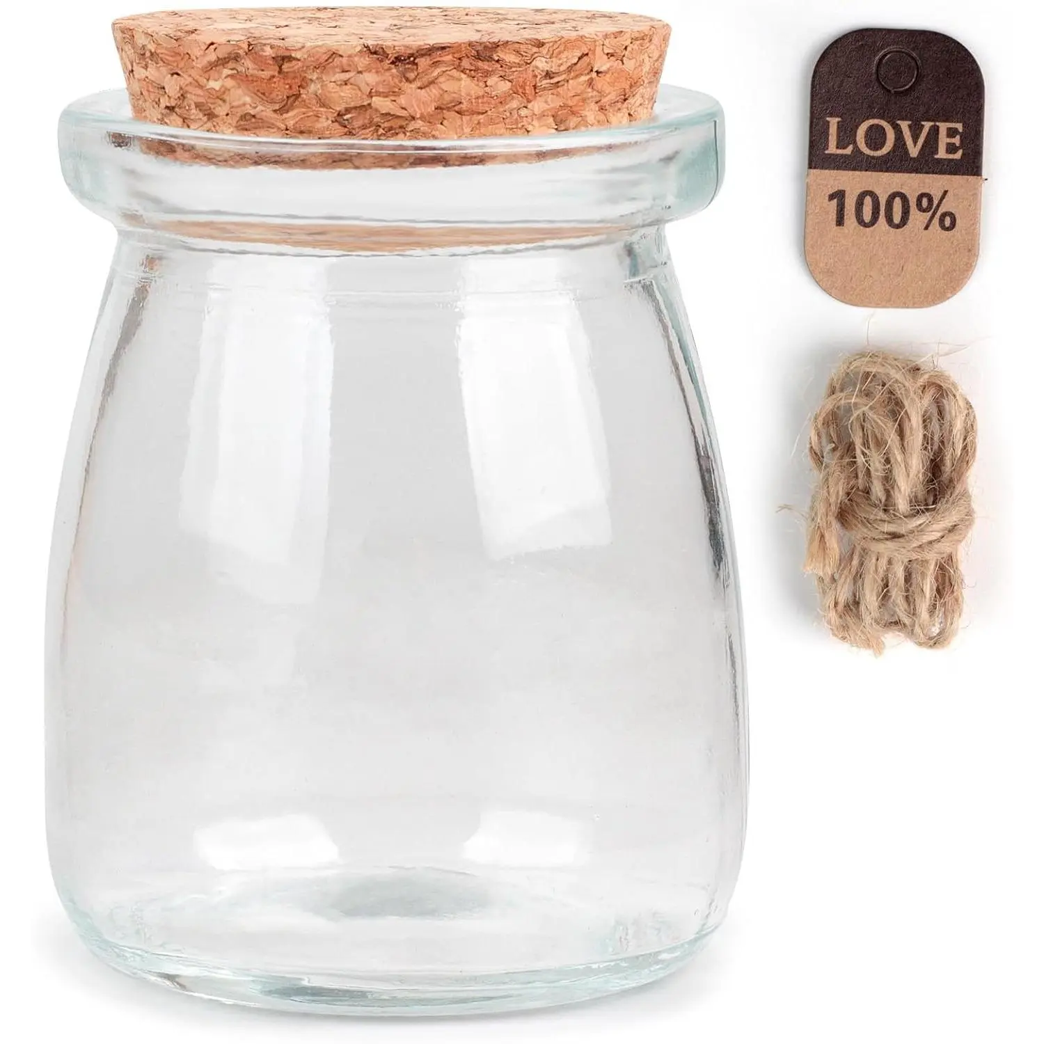 Glass Bottles with Cork Lids Decorative Small Glass Jars for DIY Art Crafts Spell Jar