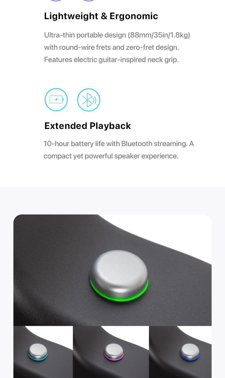 【Enya NOVA GO SP1 】 Carbon Fiber Travel Guitar 35" Acoustic Electric with Smart AcousticPlus Technology Built-in Effects USB Recording Bluetooth Speaker Beginner Bundle Gig Bag Accessories guitar for beginners