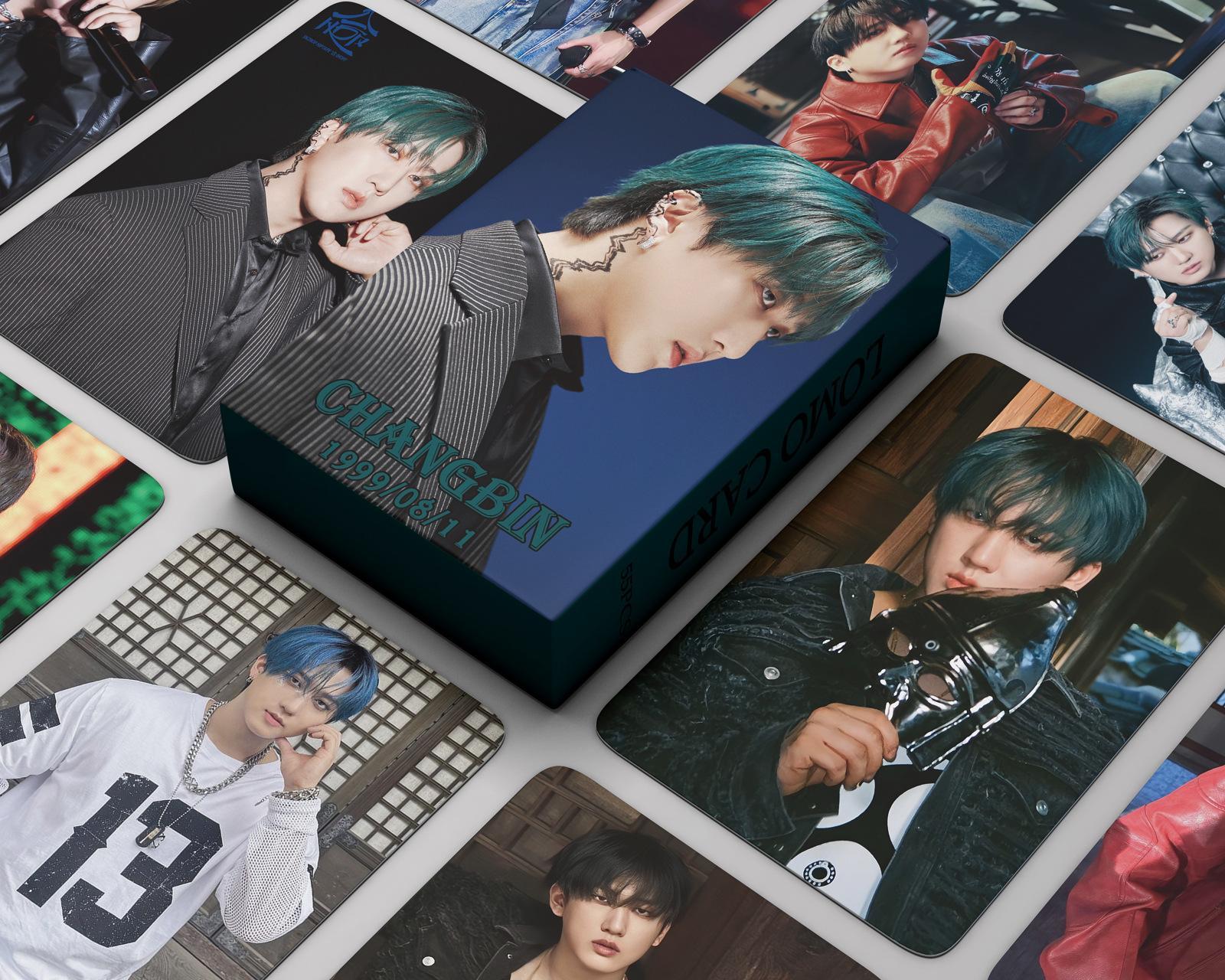 55Pcs/Set Kpop New Album HOP Photocard ChangBin Postcard Star Card Album Card Fan Collection Lomo Cards