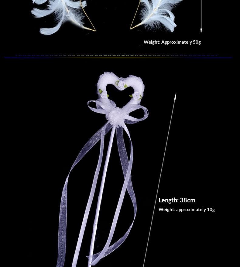 Angel Wing Back Decoration Adult Children Halloween Role-Playing Props Sun God Pope Golden Feather Hair Accessory Costume