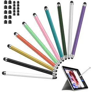 MEKO 10-Pack Universal Touchscreen Stylus Pens ,  2-in-1 Stylus Pens for Touch Screens,for iPad, iPhone, Android, Samsung, Tablets, Laptops & More - Includes 20 Replacement Nibs