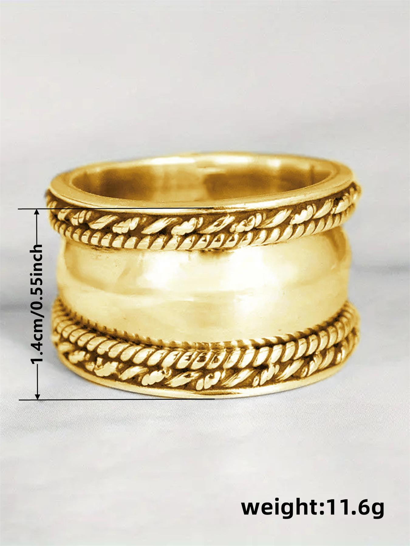 Vintage Style Braided Design Ring, Stackable Rings, Fashionable Jewelry, Fashion Accessories for Women & Girls, Simple Jewelry for Party, Daily Clothing Decor, Trendy All-match & Exquisite Jewelry for Birthday Gift