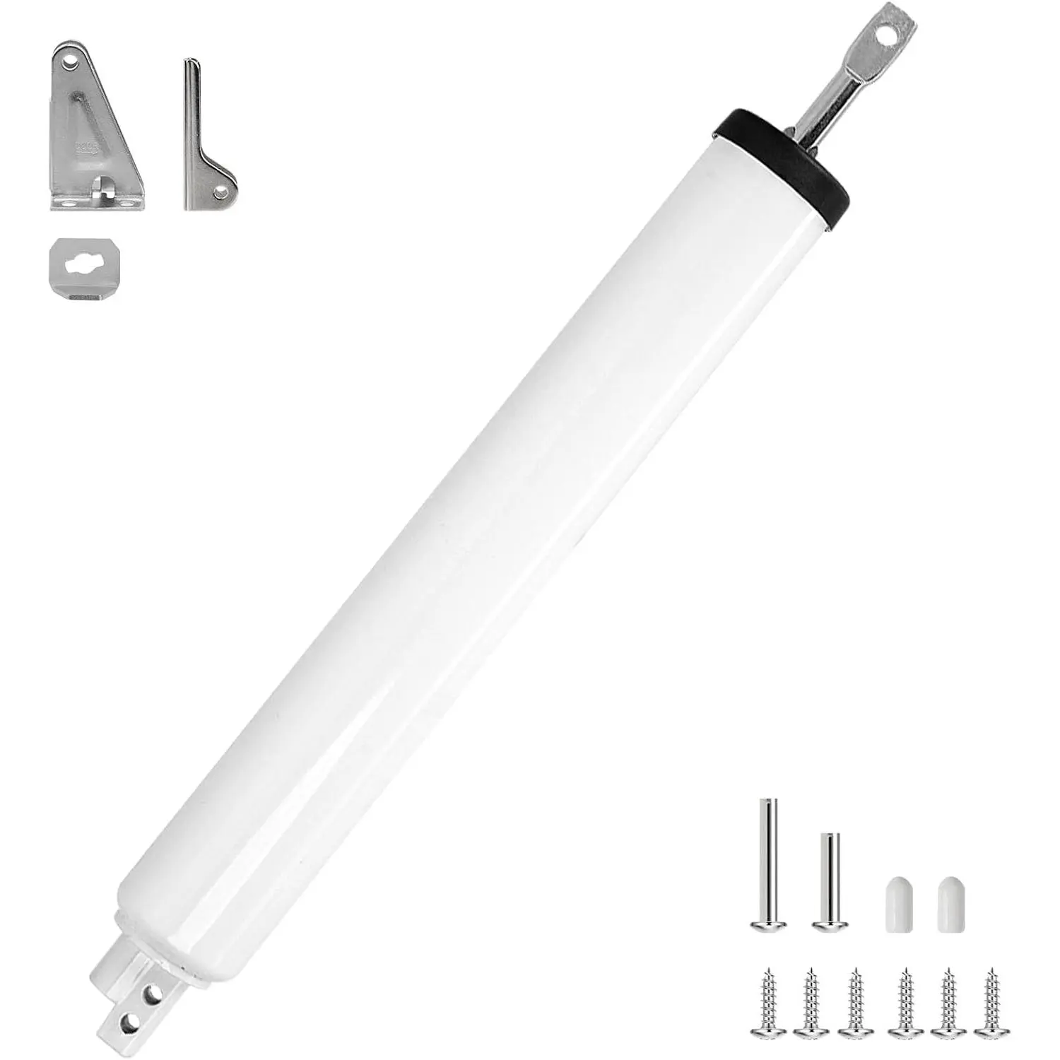 Screen Door Closer, Storm Door Closer Heavy Duty with Hold Open, Pneumatic Door Closers for  with Adjustable Speed & Quiet Close, Door Frame Mount (Push Side), Full 90