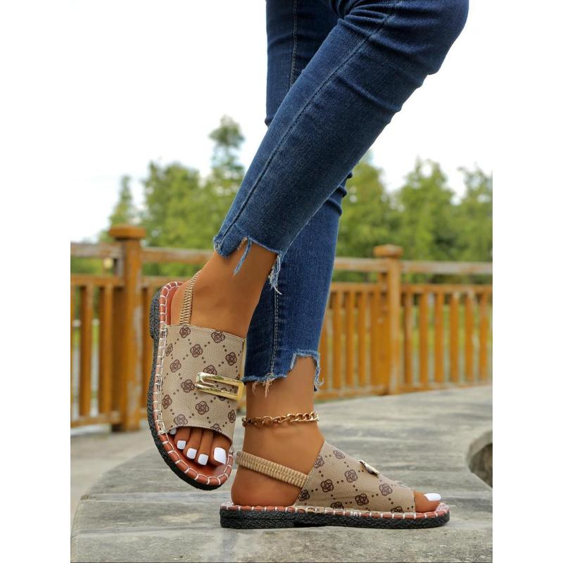 (New)Women's Fashionable Slingback Sandals, 2024 New Style Casual Comfortable Sandals for Outdoor, All-match Commuter Shoes for Daily Wear  Ladies Sandals Lightweight Steel-Toe Safety Shoes