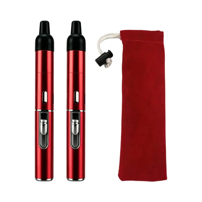 2 Pack Multi-Color Pen-Style Jet Flame Lighters| Windproof Refillable Lighters With Matching Storage Pouch