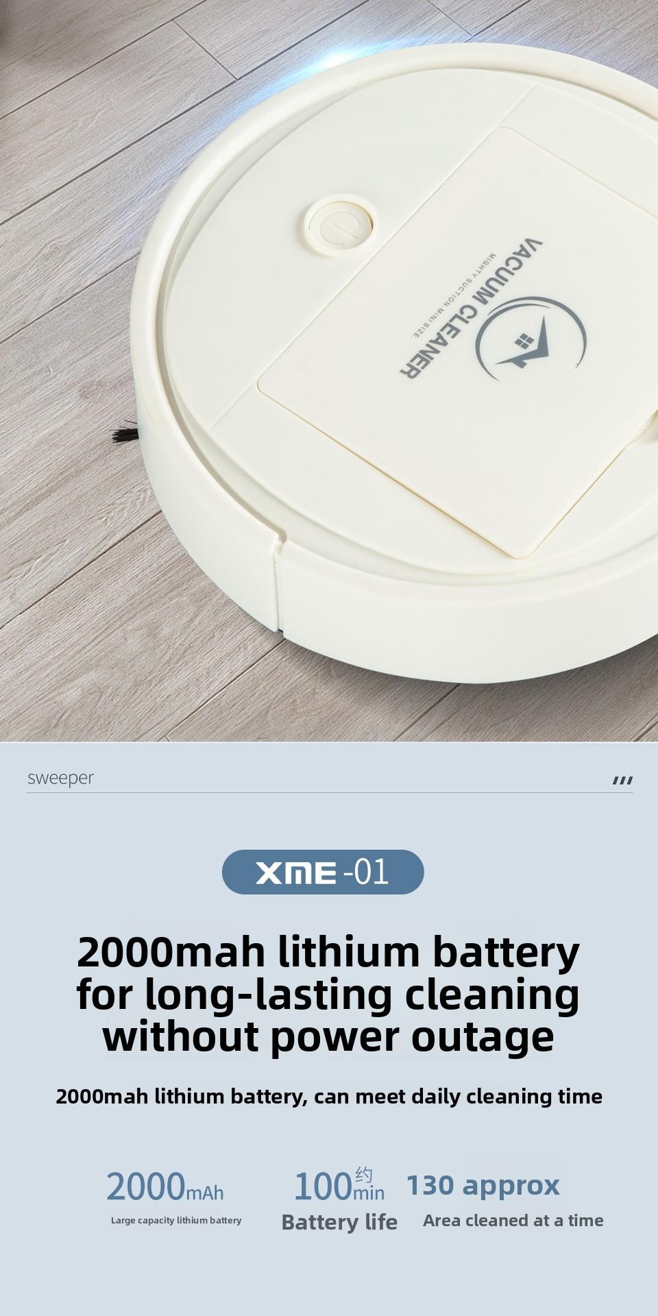 Cross-border sweeping robot, fully automatic household mini cleaning machine, USB rechargeable smart vacuum cleaner, gift wholesale