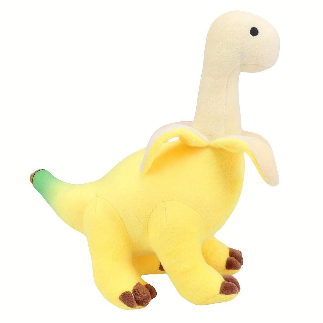 Cute Banana Brontosaurus Design Plush Toy, Soft Stuffed Animal Plushie, Cartoon Banana Soft Dragon Doll, Home Decoration Gift