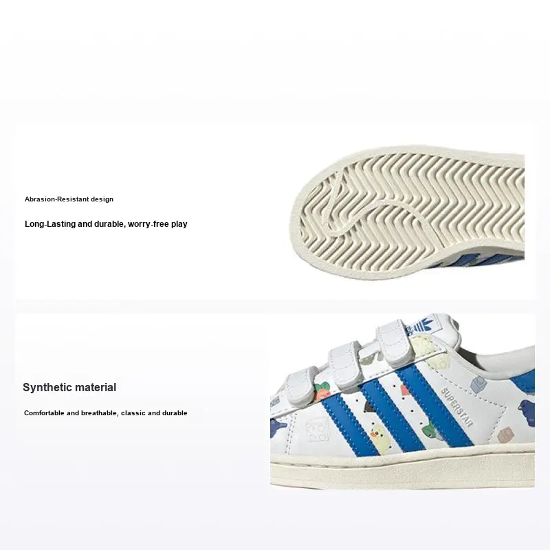 LEGO x adidas Superstar CF J 'Bricks And Figurine - White Royal Blue' IF2201