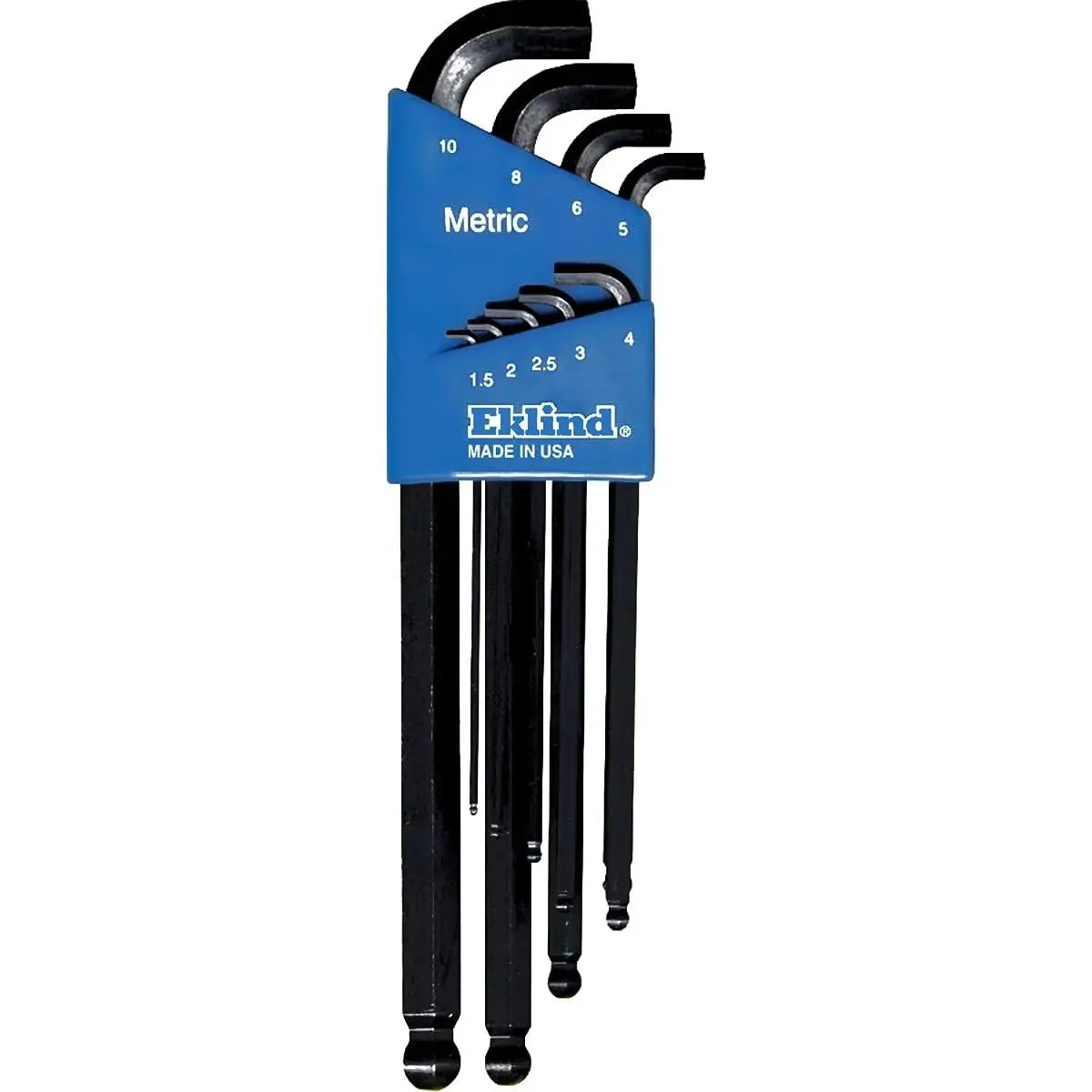 13509 Stubby-Ball-Hex-L Key wrench - 9pc set Metric MM sizes 1.5-10 Long series