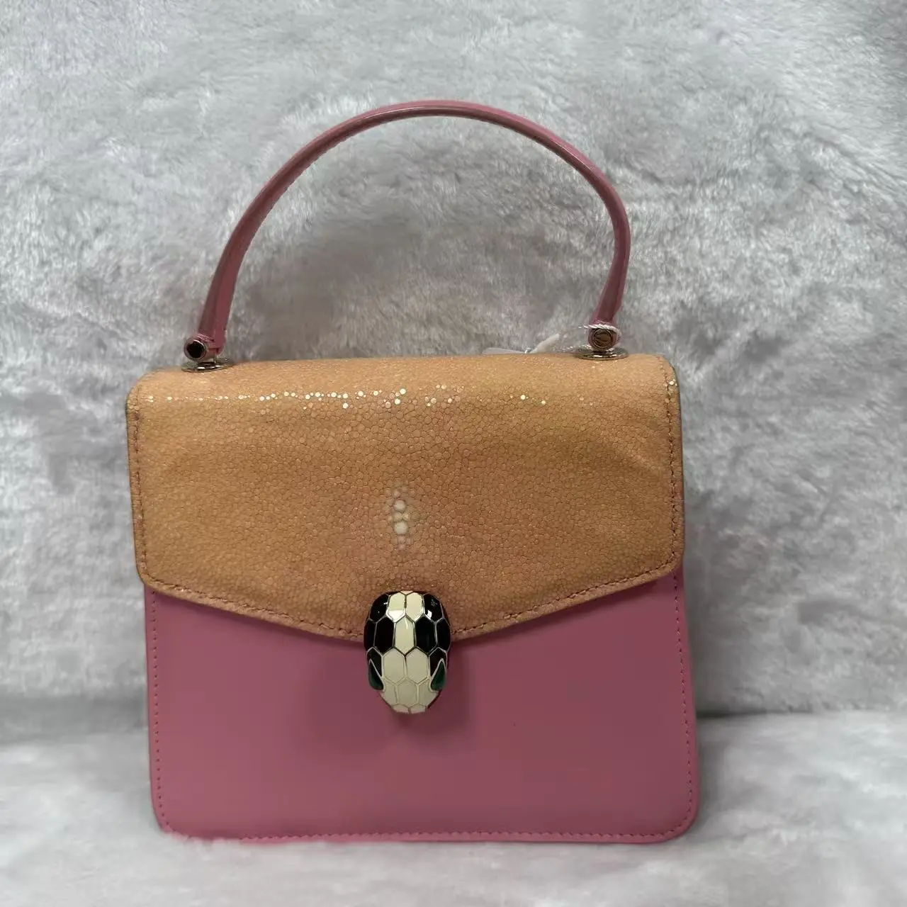 Pre-owned ZZ858 Bvlgari Serpenti Top Handle Flap Bag 2026.07.31