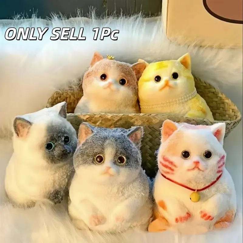 1 Piece Taba Soft Cat Toy, Cute Calming Stress Relief Toy, Handmade Design, Fun Gift for Cat Lovers