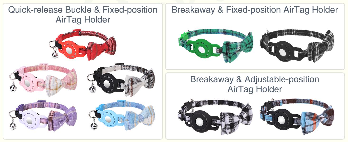 Airtag Cat Collar with Bells and Bowtie -Safety Elastic Band Kitten Collar for Apple Air Tag Holder- Cute GPS Cat Tracker Collars for Girl Boy Cats and Puppies, Adjustable 8"-12" Pink Airtag Cat Collar with Bells and Bowtie -Safety Elastic Band Kitten Collar for Apple Air Tag Holder- Cute GPS Cat Tracker Collars for Girl Boy Cats and Puppies, Adjustable 8"-12" Pink