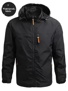 Men's Lightweight Casual Outdoor Jacket, Windproof Waterproof Fabric, Comfortable Fit, Ideal for Hiking and Climbing, All-Season Outerwear Coats