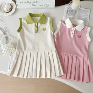 2025 Children Dress Turn-Down Collar Kids Clothes Fashion Toddler Baby Girls Clothing Dress Girl Clothes
