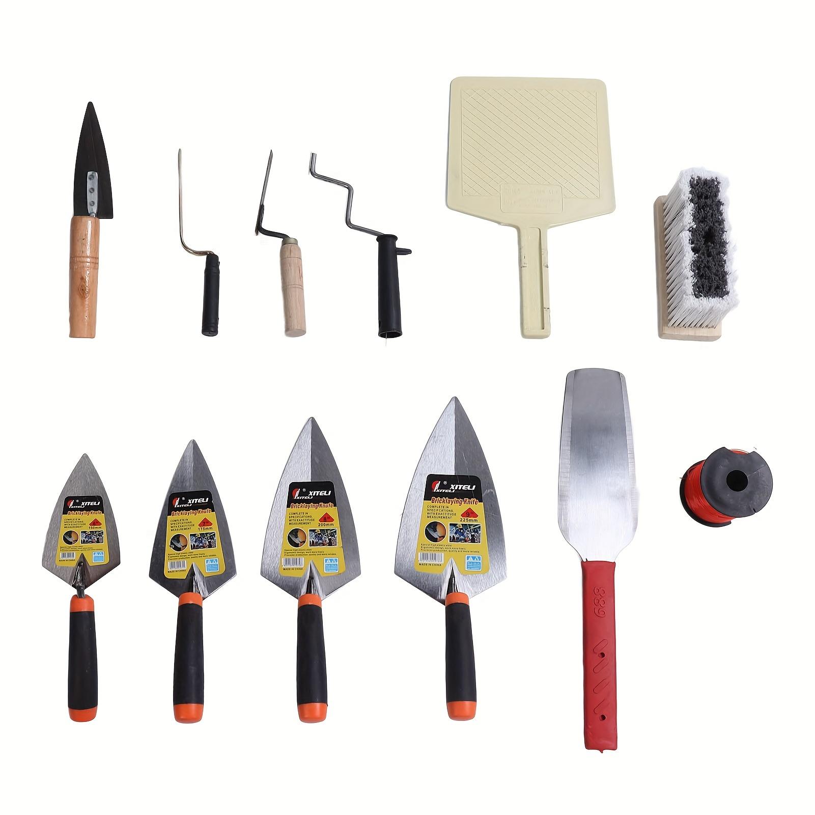 2024 Putty Knife Set Multiple Sizes Stainless Steel Concrete Scraper Masonry Hand Tools for Dry Wall Applying