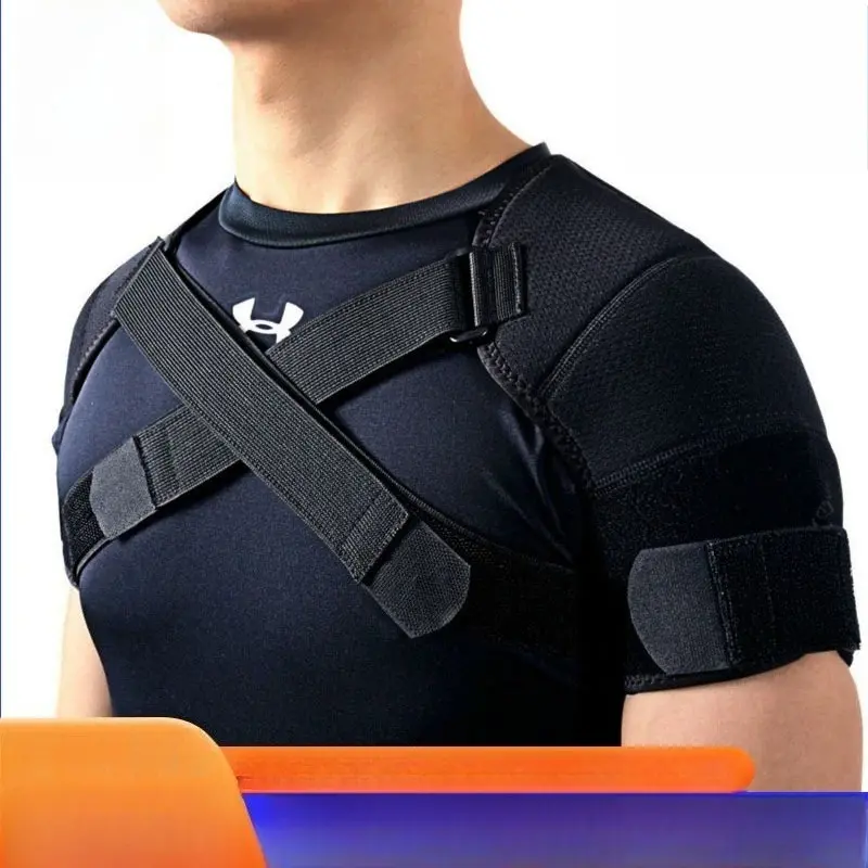 Adjustable men's and women's sports protective gear, shoulder sports double shoulder pads, breathable shoulder pads, double shoulder baskets, badminton shoulder pads.