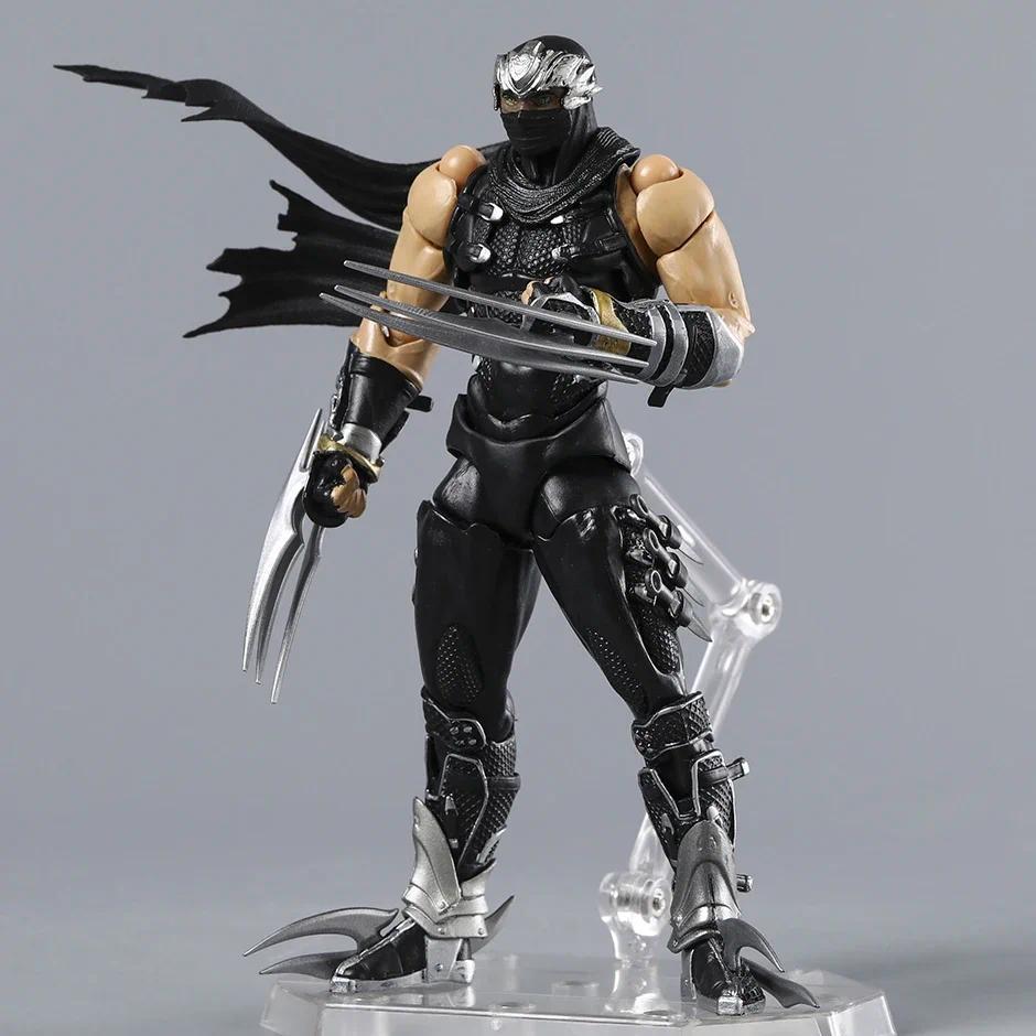 Revoltech Yamaguchi Ninja Gaiden Ryu Hayabusa 1/12 Scale Articulated Action Figure With Bonus Collectible Model For Game Fans
