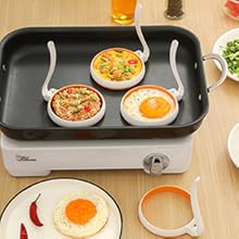 Silicone Fried Egg Cooker Rings Set,Nonstick,Easy to Use&Clean, 4-pack, Round Egg Mold for Cooking Pancake,Breakfast Sandwich, fit McMuffin Biscuit,Griddle Egg Ring for Frying Eggs Silicone Fried Egg Cooker Rings Set,Nonstick,Easy to Use&Clean, 4-pack, Round Egg Mold for Cooking Pancake,Breakfast Sandwich, fit McMuffin Biscuit,Griddle Egg Ring for Frying Eggs