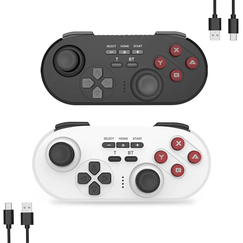 Controller 2 pack for  /Lite/OLED/ 2/PC/Steam Deck,  Vibration/Turbo/ (Black&White)
