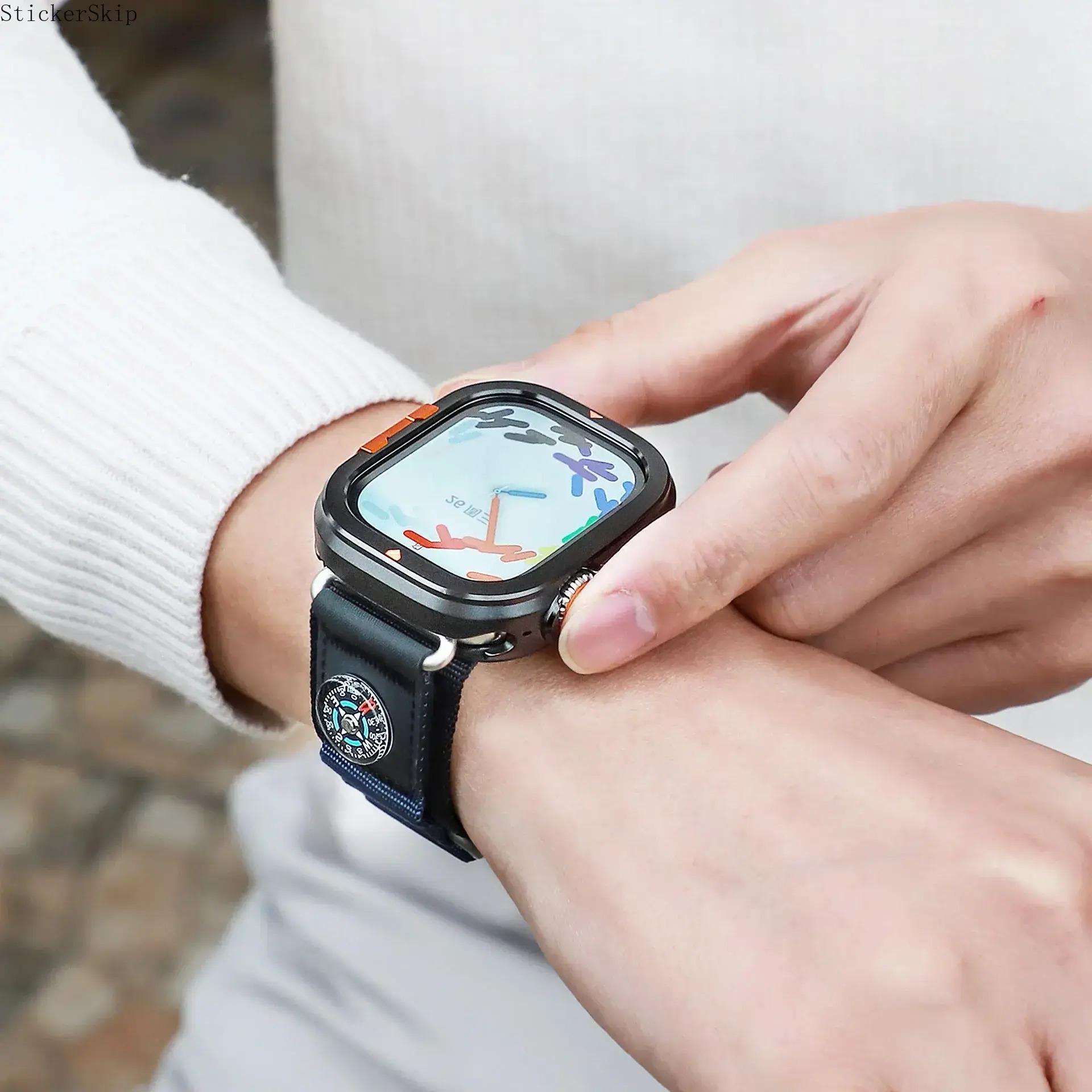 2026 Electroplated Zinc Alloy Apple Watch Case – Full Protective Cover with Shockproof Scratch-Resistant Design, Slim Durable Frame Compatible with 40–49mm Series 4–11, SE & Ultra 2 for Daily & Sport Use