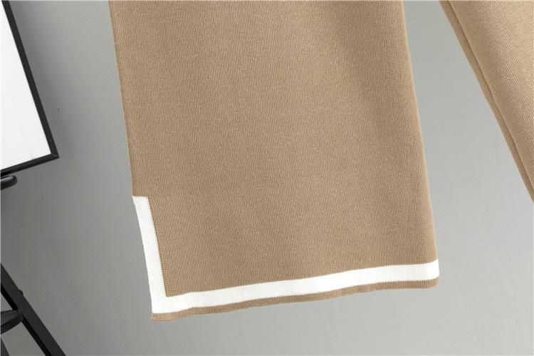 Women’s 2 Piece Sweater Sets Long Sleeve Knit Pullover and Wide Leg Pants Tracksuit for Stylish Lounge WearGift