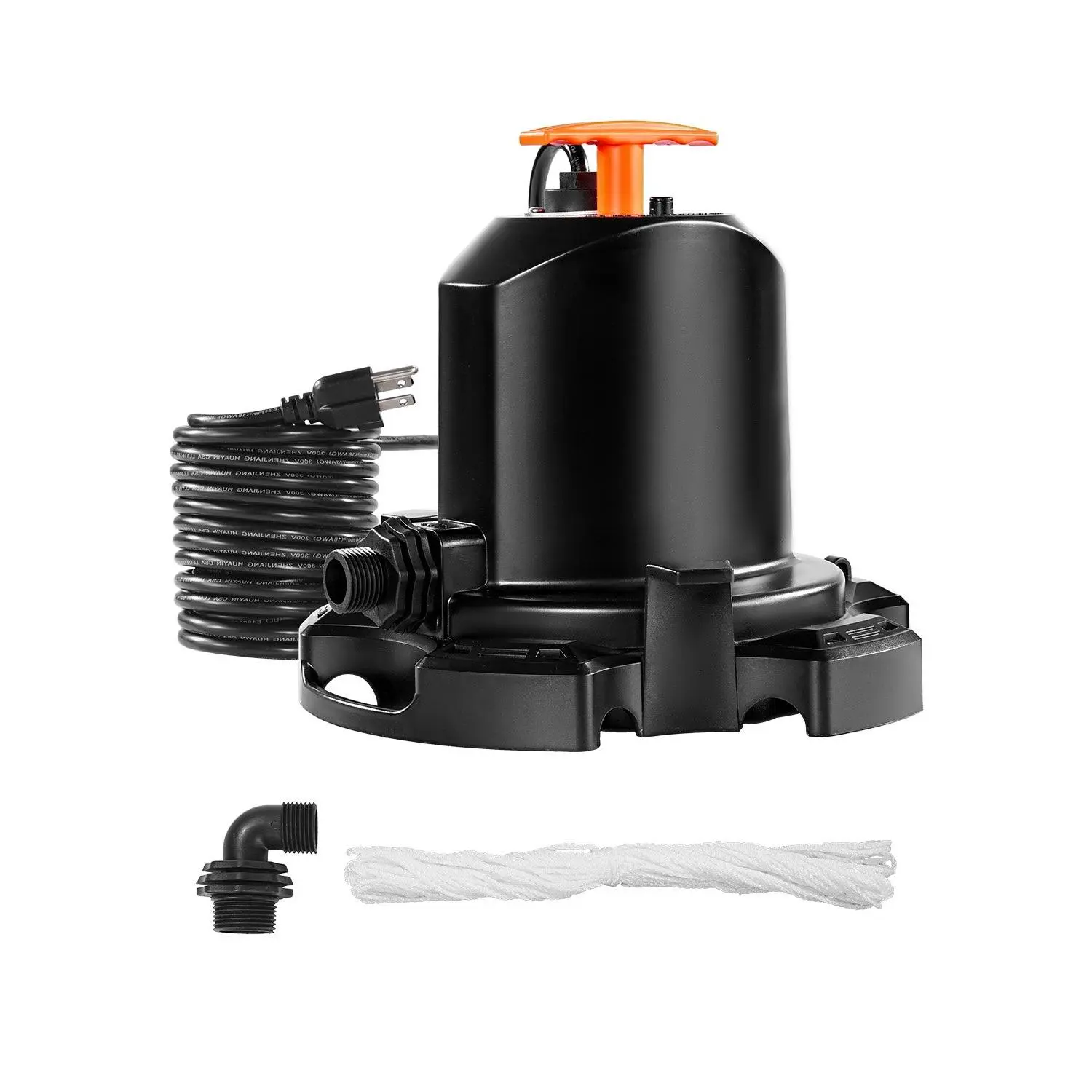 【DealsForYouDays】VEVOR Pool Cover Pump, 1/2 HP 1575 GPH, 120V Submersible Swimming Pool Cover Pump with 25 ft Power Cord, 24 ft Max Head Lift, Water Removal and Transfer Pump, for Pool Draining Inflatable Water Parks