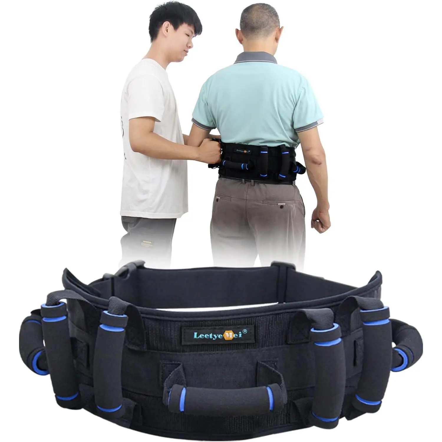 Gait Belt,Gait Belts for Seniors,Gate Belts Medical for Elderly with Handle| Safety Transfer Belt with Quick Release Medical Lift Belt Nursing Physical Strap for Disabled Patient Care