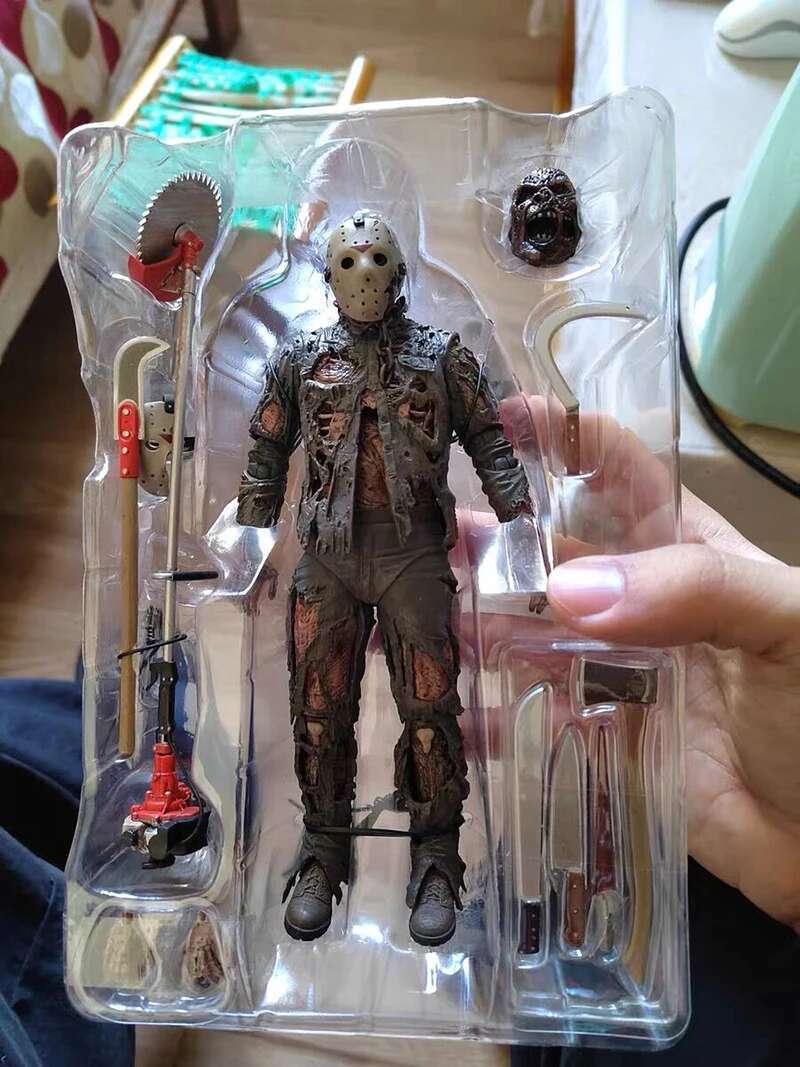 The 13th Figure Toys NECA Friday Freddy Jason Voorhees Blood Action Figure Jason Collectible Model Christmas Halloween Gifts