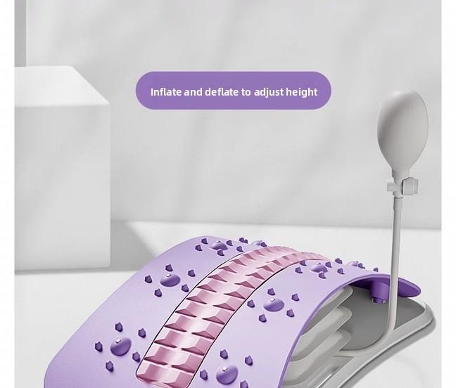 Lumbar spine soother, lumbar stretch massager, yoga auxiliary tool, cervical spine back support, back stretching top waist handy gadget