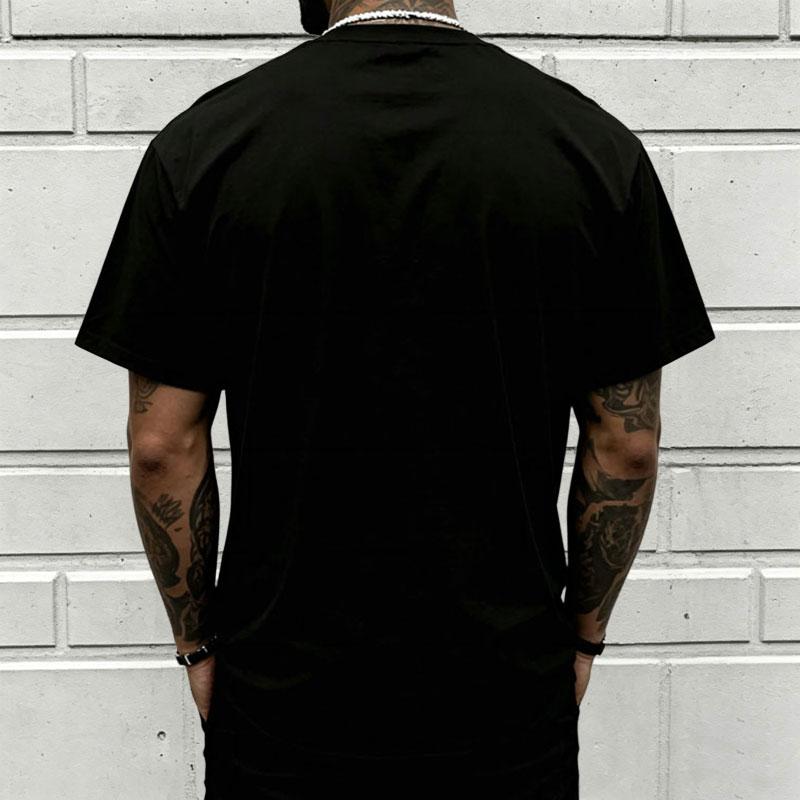 "God Over All" graphic T-shirt for men, 100% cotton, breathable loose streetwear short sleeve, urban faith style casual tee for everyday outdoor wear - trendy Christian casual top, short sleeve, menswear, T-shirt, crew neck, TikTok Shop Spring Glow Up.,su
