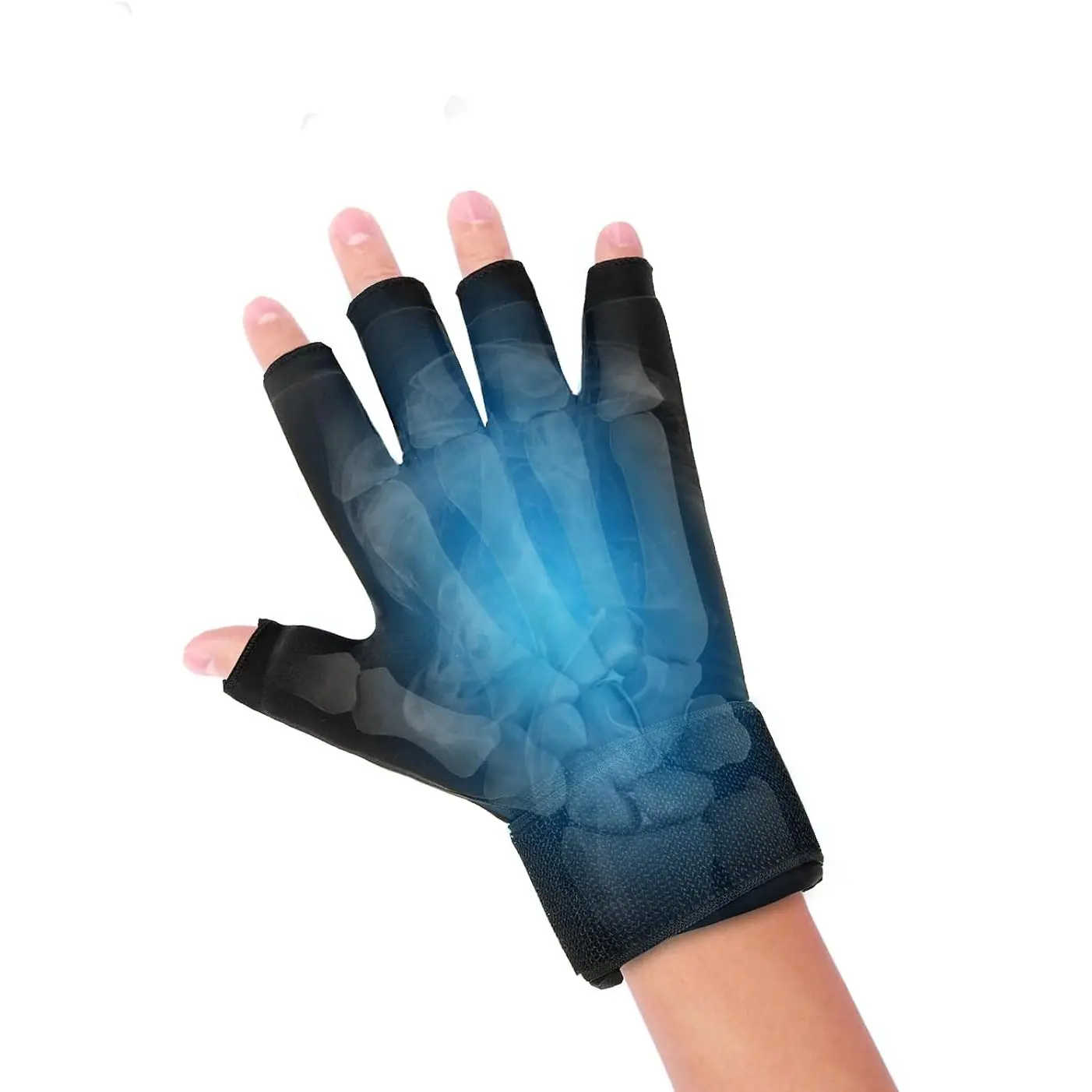 Finger Arthritis Compression Hand Ice Pack Gloves, Adjustable Wrist Ice Pack for Hot & Cold Therapies, Reusable Finger Ice Gloves Sleeve