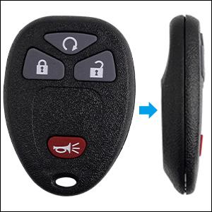 Keyless Entry Start Control Key Fob Compatible with Silverado Avalanche Equinox Express Traverse GMC Yukon Sierra 1500 2500 3500 HD Acadia 2007 2008 2009 2010 2011 2012 2013 OUC60270