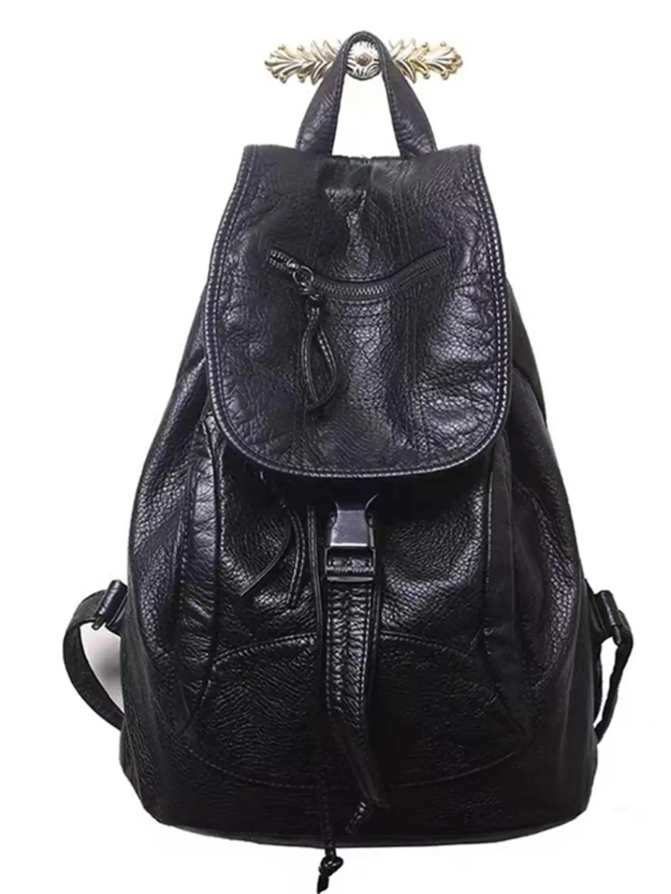 Women's Large Capacity Backpack, Casual All-Season Tote Bag, Fashionable Trendy Schoolbag, Random Print Design, Day Backpack, Batch Number 241015pc