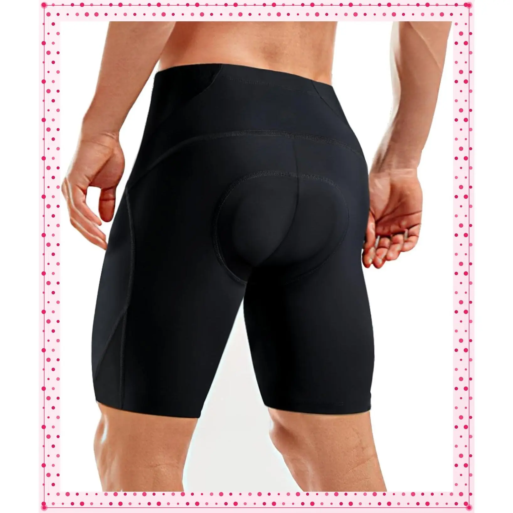 Padded Bike Shorts for Men 4D Padding Mens Bicycle Cycling Biking Shorts UPF 50+ BreathableGift