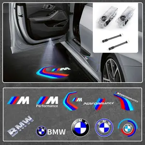 Bmw Car Door Welcome Light Projector, LED Logo Accent Lights for Bmw Models, Interior Accessories for Various Series and Models