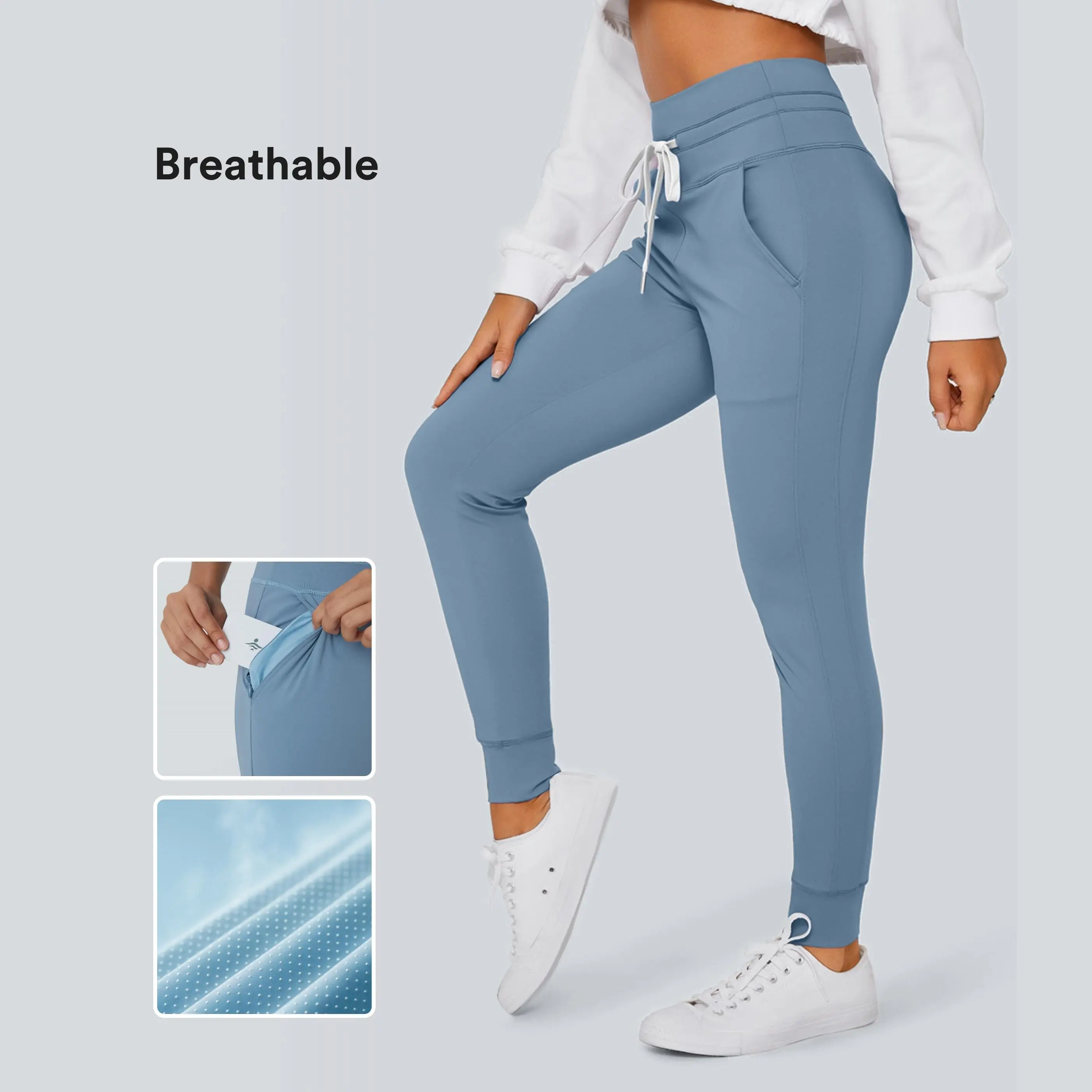 Halara SoftlyZero™ Plush High Waisted Drawstring Pocket Plain Full Length Joggers #BackToSchool Halara SoftlyZero™ Plush High Waisted Drawstring Pocket Plain Full Length Joggers #BackToSchool