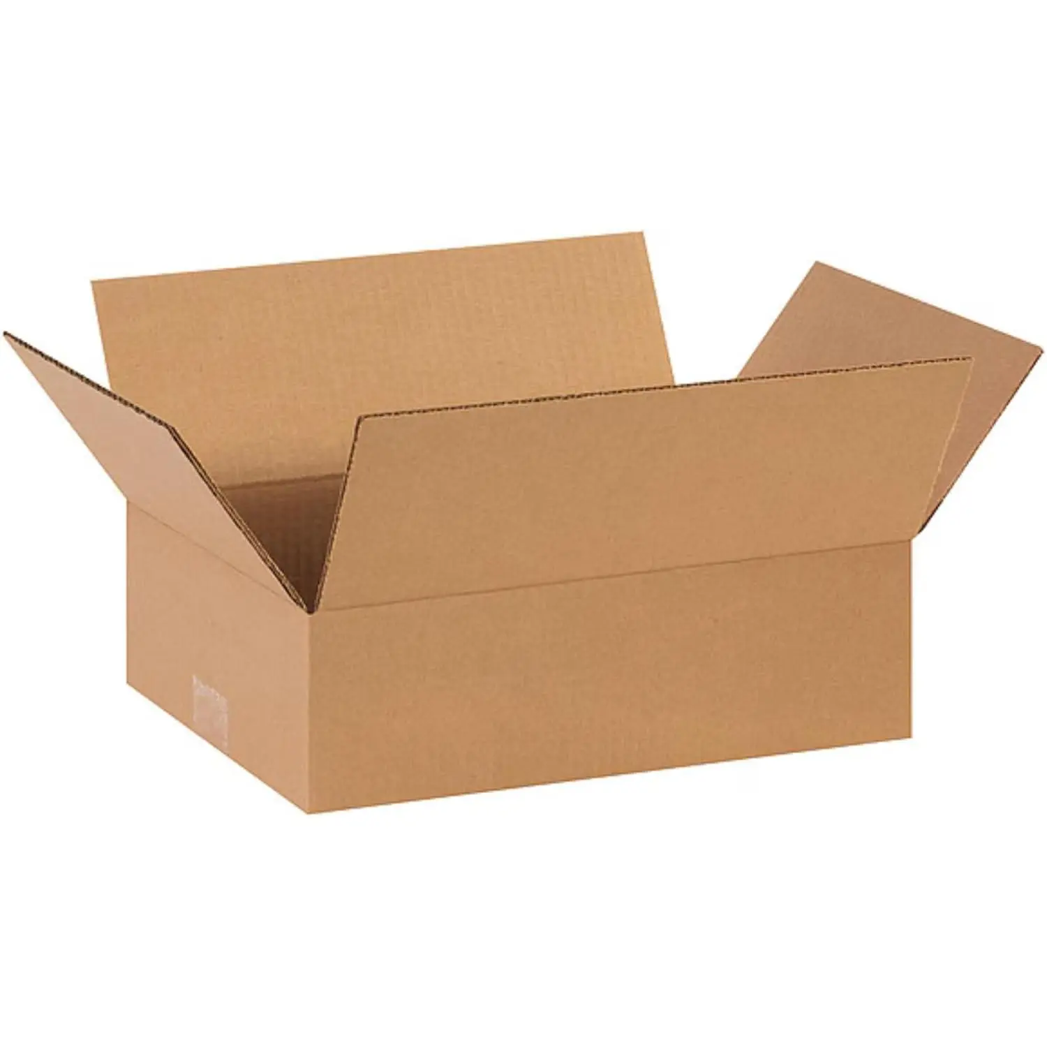 14"L x 8"W x 6"H Flat Shipping Boxes (25-Pack) | Corrugated Cardboard Single-Wall Kraft Boxes for Moving, Packing and Storage of Smaller & Flat Items
