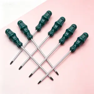 5-Piece Star Screwdriver Set, 12-Inch Magnetic Torx Drivers, T15 T20 T25 T27 T30, Extra Long Reach for Deep Fasteners, Precision-Fit Tips with Strong Holding Power