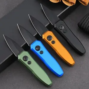Mini Folding Pocket Knife 1.9 Inch Blade Aluminum Handle Small EDC Keychain Knife Outdoor Camping Fruit Knife Gift
