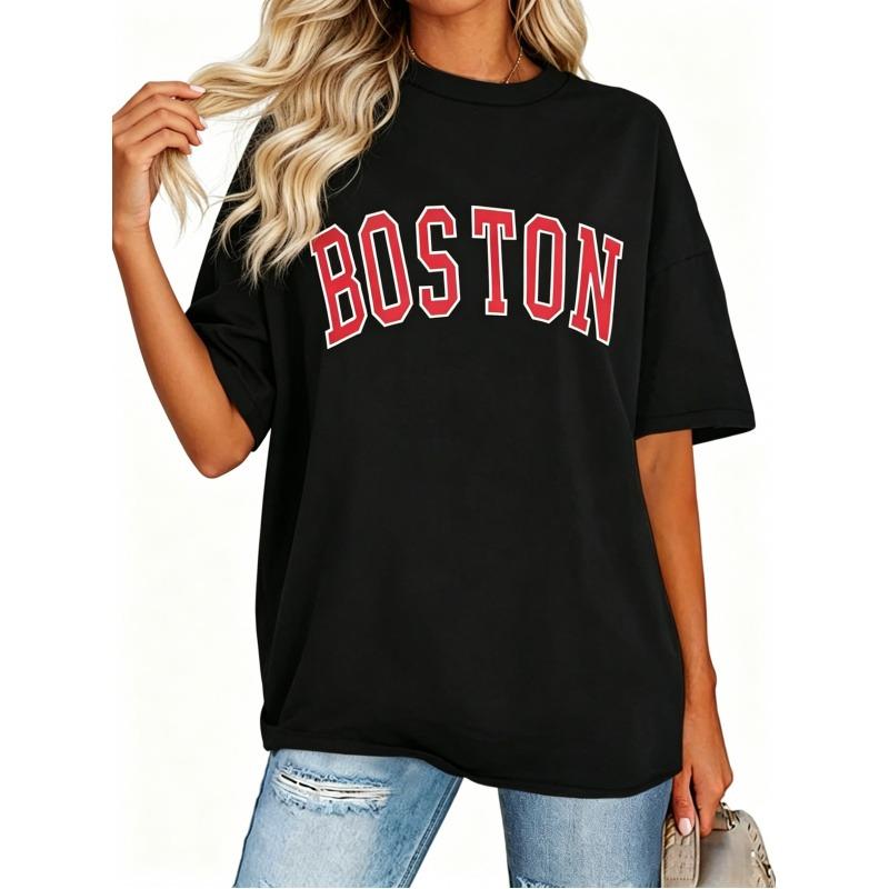 100% Cotton,Women's T-Shirts Short Sleeve,Loose Fit Tops,Casual Basic Trendy Hem Printed T-shirt Tees Fit,Crew Neck Basic Tops,Unisex