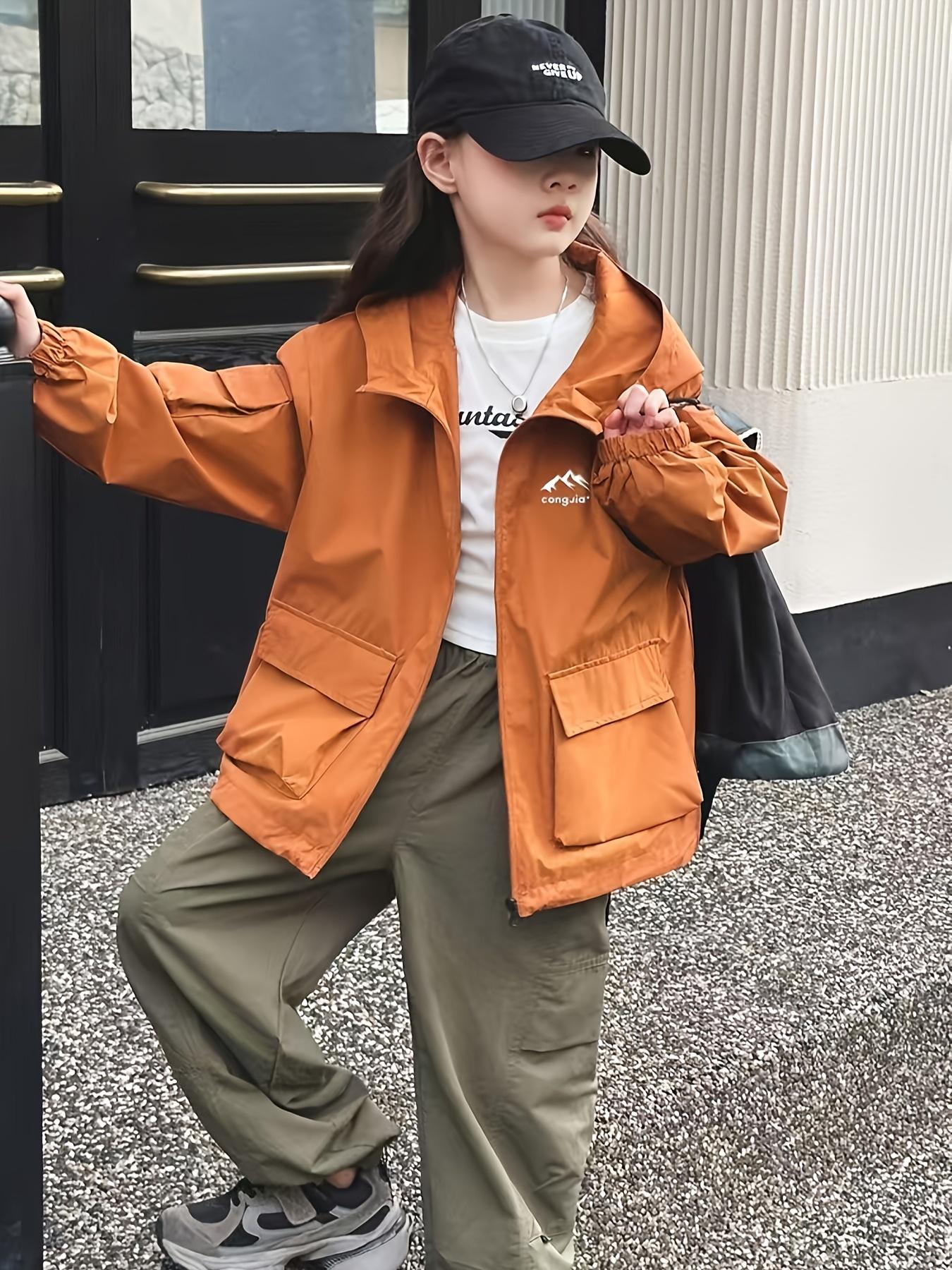 NewNew Autumn Jacket for Girls, Children's Three-Proof Windbreaker Jacket, Outdoor Windproof Autumn/Winter Jacket for Boys and Girls, Toddlers, and Children