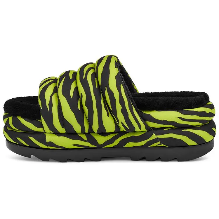 UGG Fabric Maxi Tiger Stripe Thick Sole Slippers 1127075-KLM