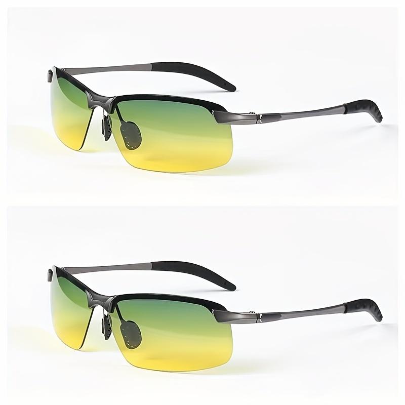 High-quality Polarized Night Vision Sunglasses for Men, Yellow Lenses, Day and Night Driving Glasses, HD Polarized Photochromic Sunglasses – UV400, Ultralight Safety Glasses, Suitable for Day and Night, Fishing, Outdoor Activities, Providing Polarized Pro