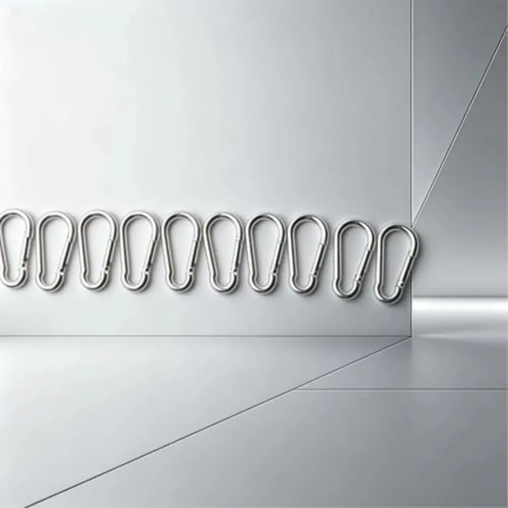 10pcs Heavy-Duty Snap Hooks, Anti-Rust Spring Clips for Home & Keys Portable Safety Hooks