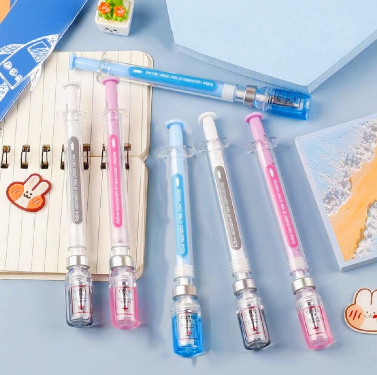 2026 Viral Syringe Pen  | Colorful 0.5mm | Student Creative Stationery