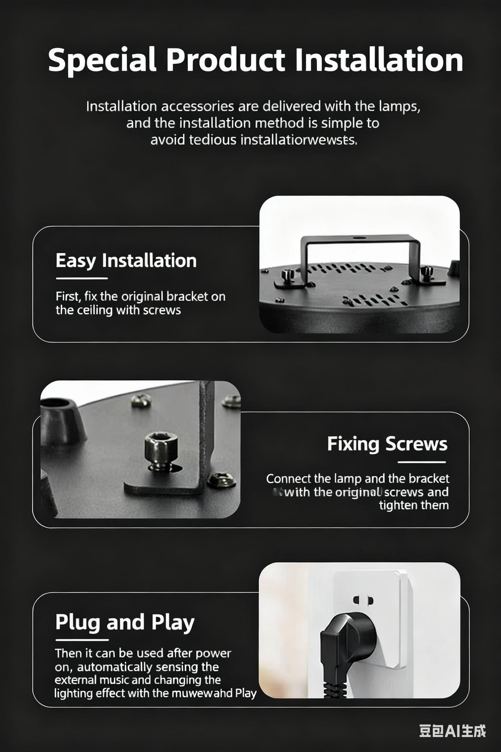 150W Moving Head DJ Lights 6 Arms Party Lights RGBW 6-IN-1 LED Stage Lights with Strobe Beam & Remote Control DMX512 for Wedding Party Disco KTV Event